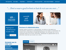 Tablet Screenshot of partnersinadministraties.nl